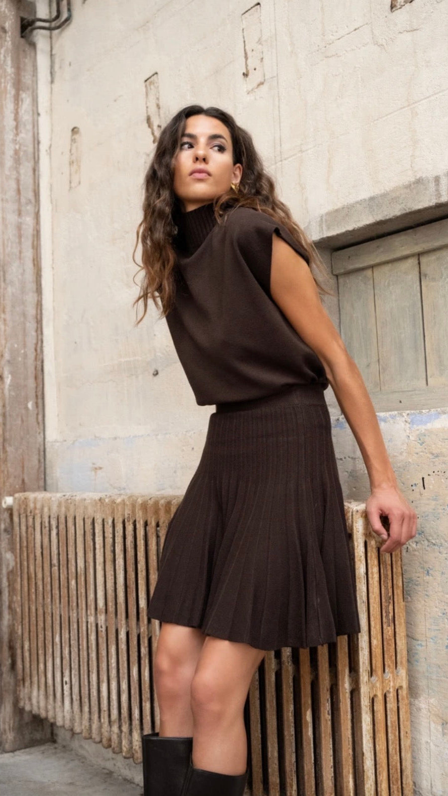 Vicky Skirt Brown