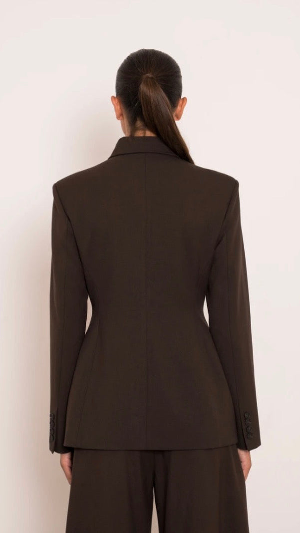 Tricia Blazer Dark Maroon