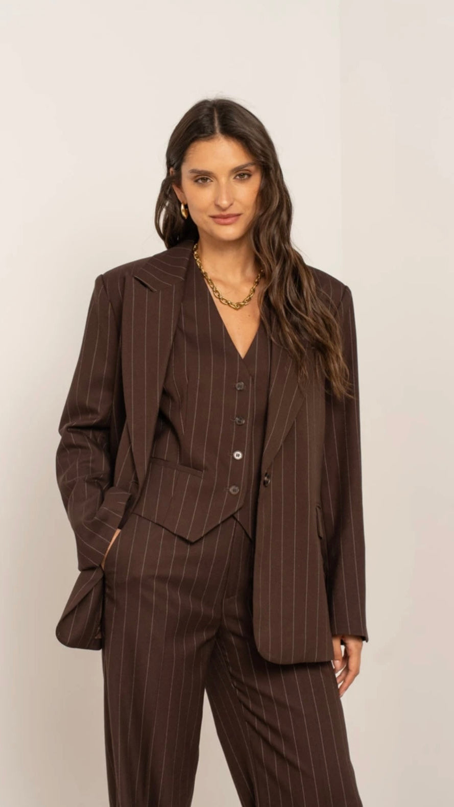 Evalongoria Blazer Brown