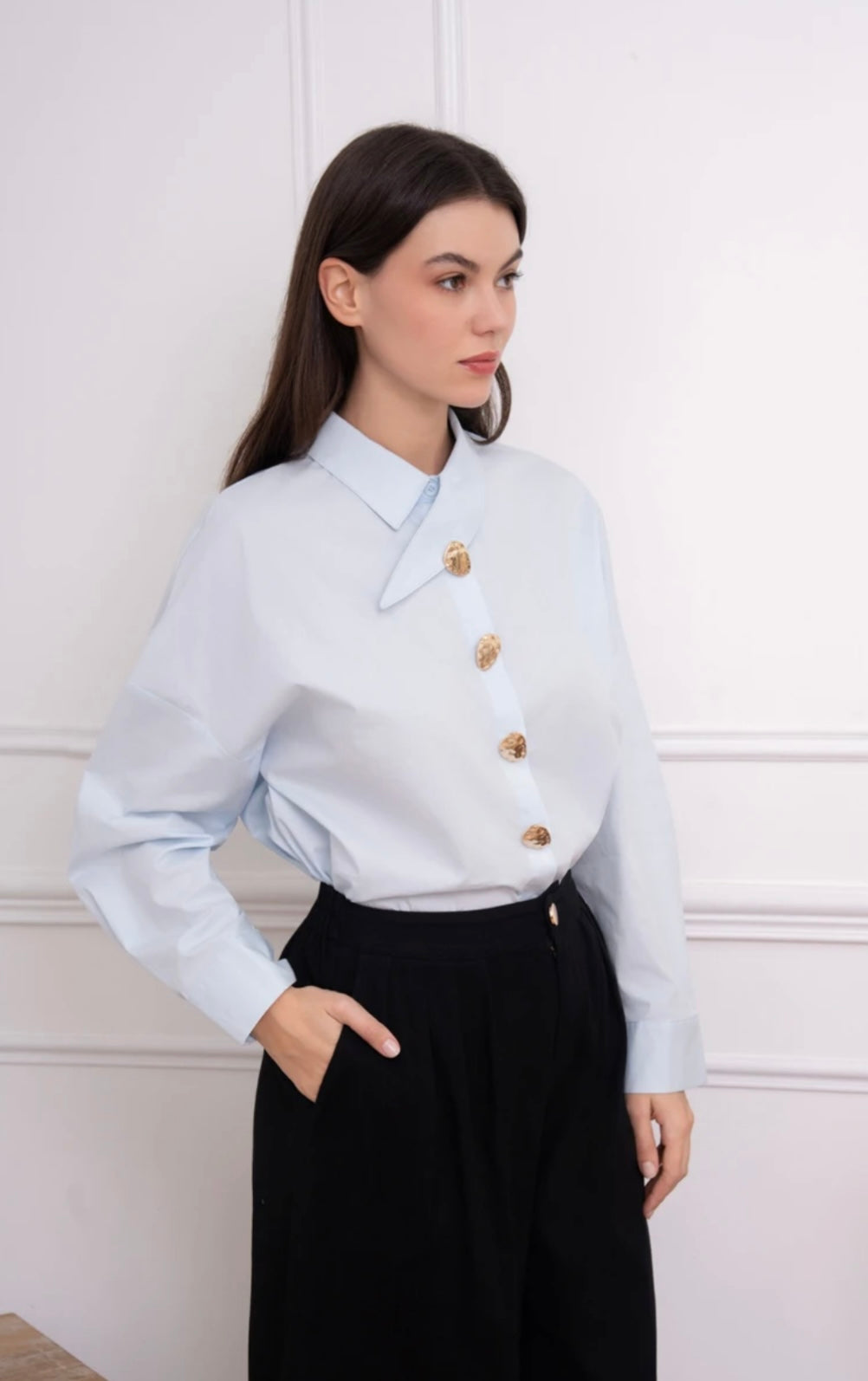 Serna Blouse Baby Blue