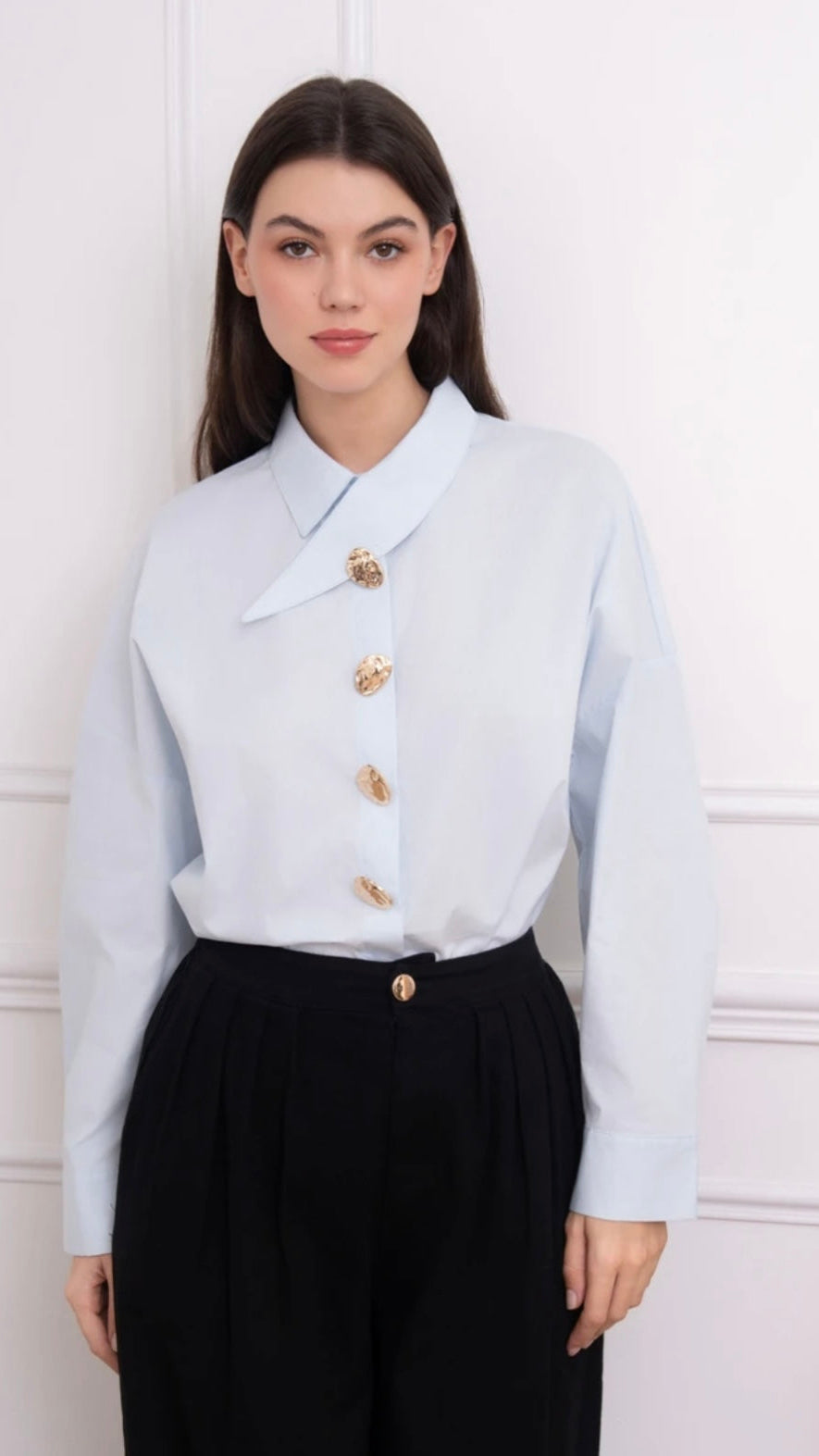 Serna Blouse Baby Blue