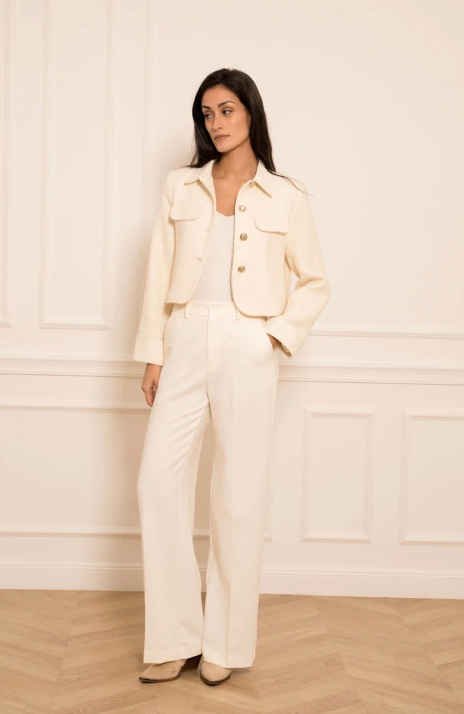 Stelina Vest White