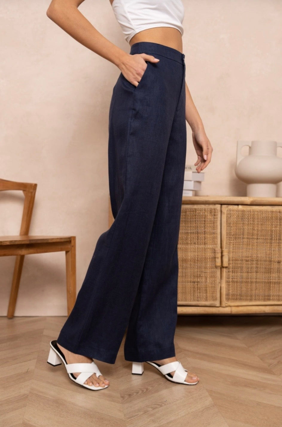 Olissa Pants Navy Blue
