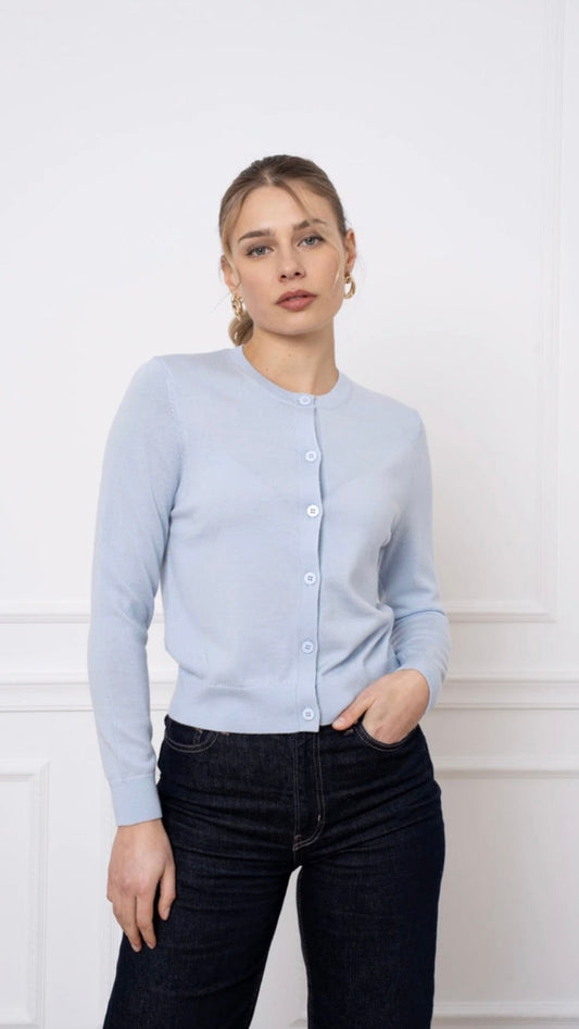 Francoise Cardigan Baby Blue