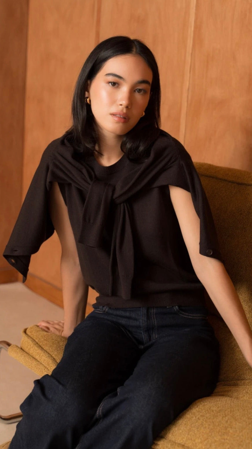 Francoise Cardigan Brown