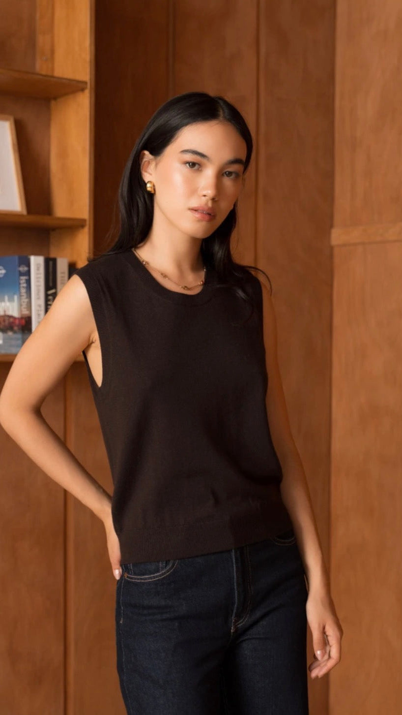 Francoise Top Brown