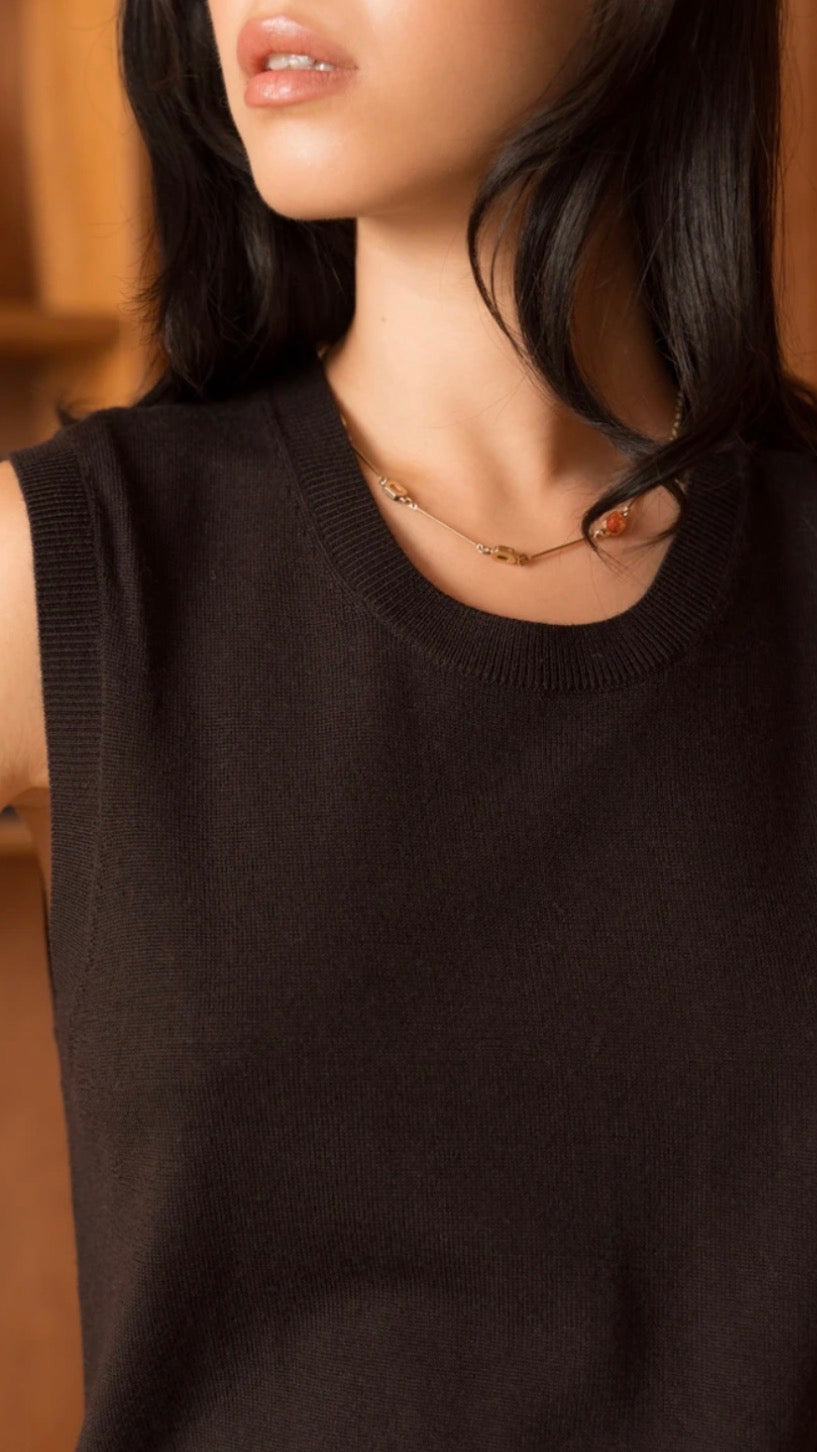 Francoise Top Brown