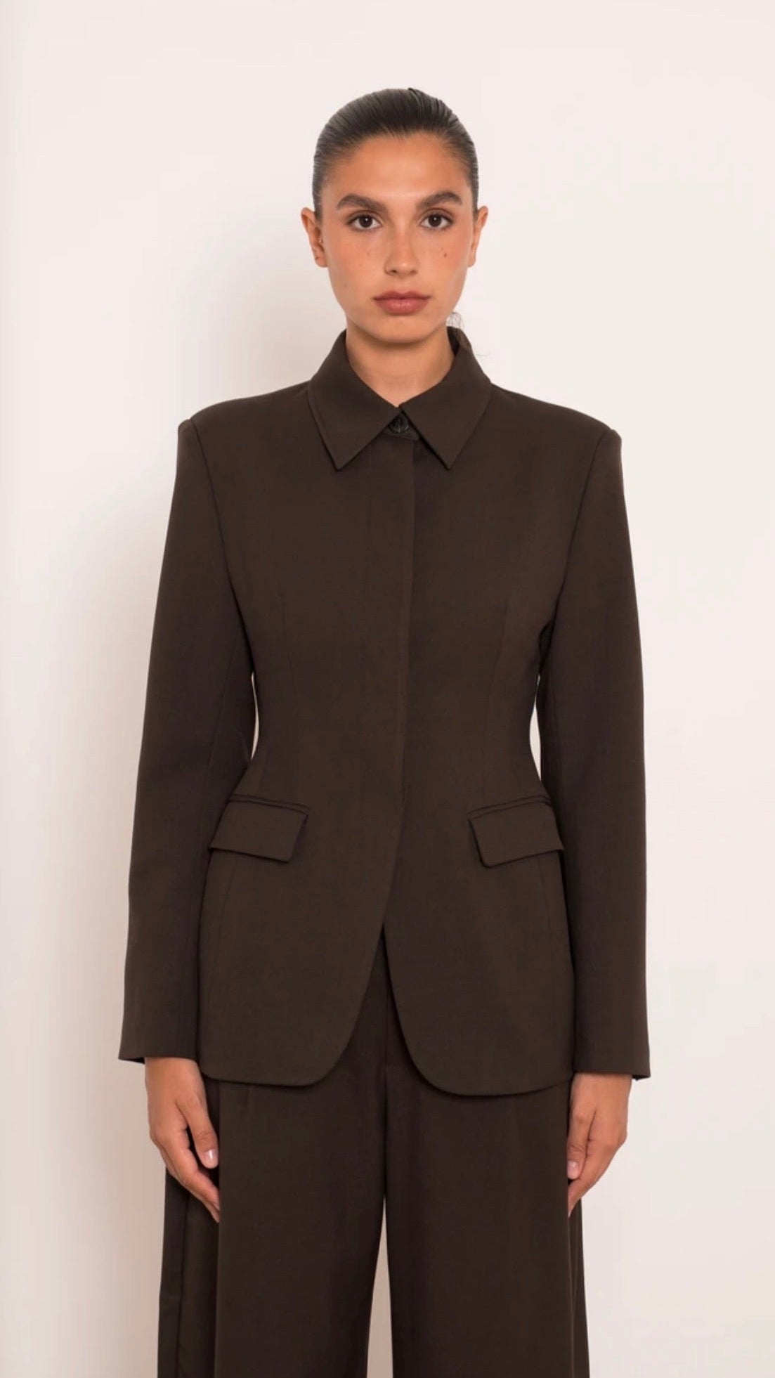 Tricia Blazer Dark Maroon